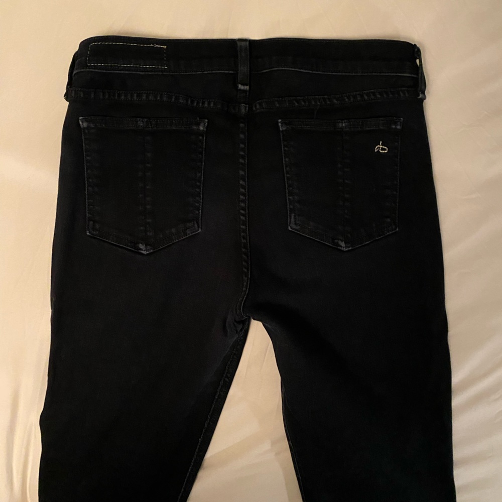 Rag and Bone Skinny Mid Rise Black jeans
